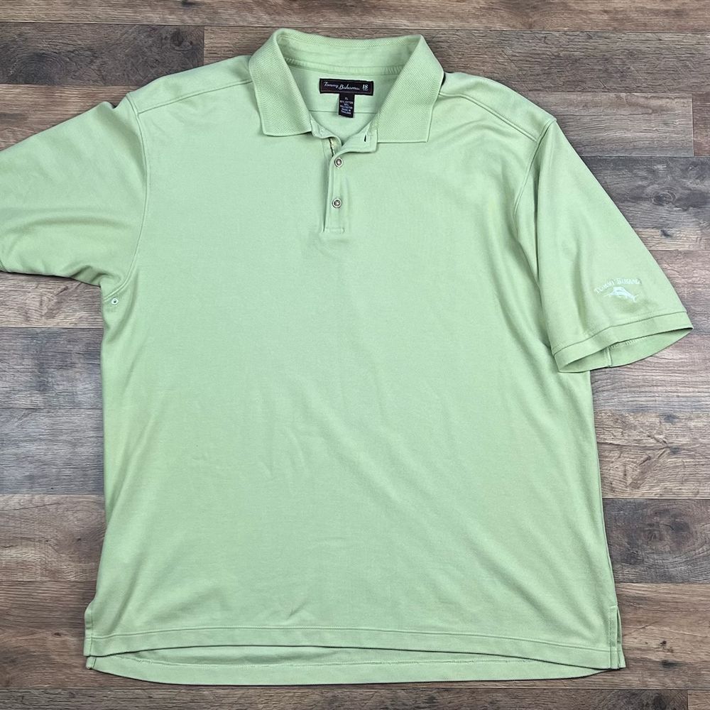 Tommy‎ Bahama Green Polo with Armpit Holes Size XL